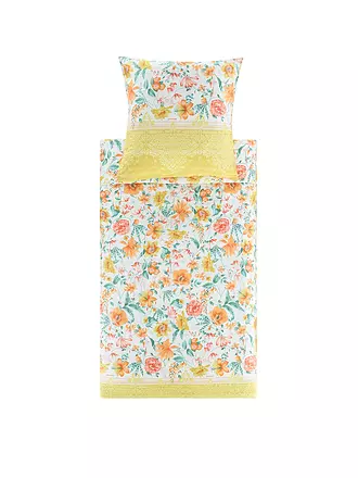 BASSETTI | Linge de lit en satin CASABLANCA 70x90cm/140x200cm Jaune | 